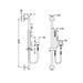 Nero Dolce Shower Rail with Slim Hand Shower Chrome