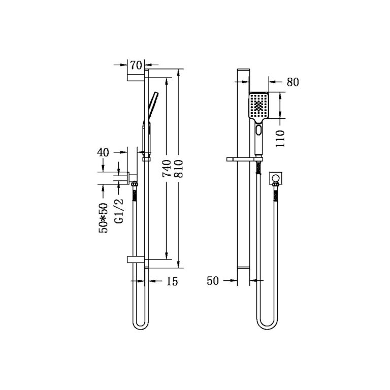 Nero Celia New Shower Rail