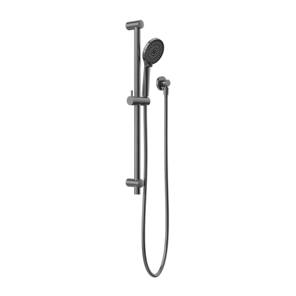 Nero Round Metal Project Rail Shower