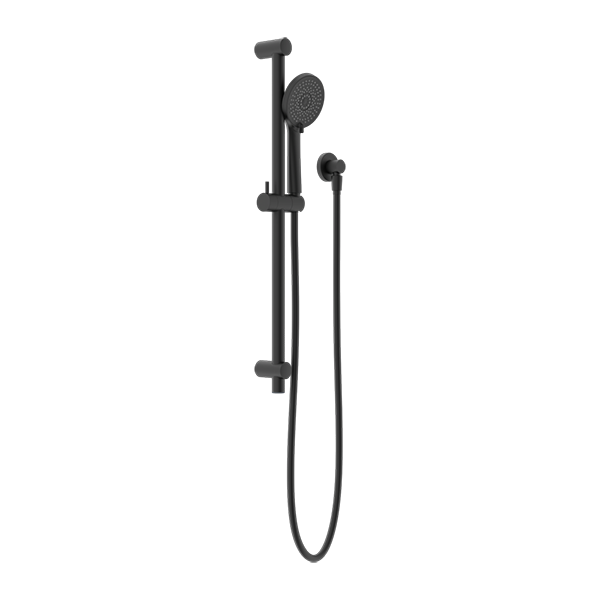 Nero Round Metal Project Rail Shower