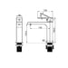 Nero Bianca Basin Mixer Straight Spout