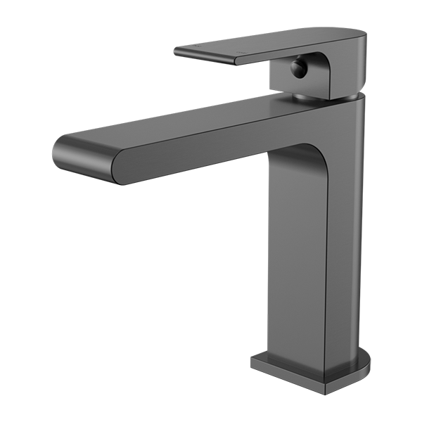 Nero Bianca Basin Mixer Straight Spout