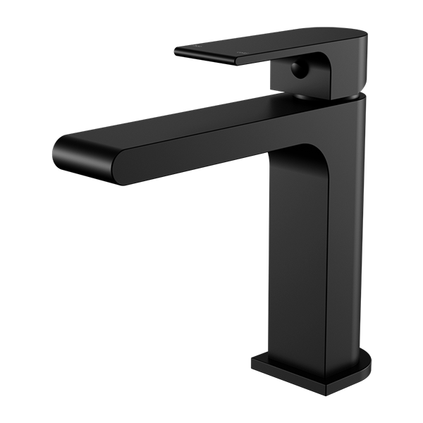 Nero Bianca Basin Mixer Straight Spout