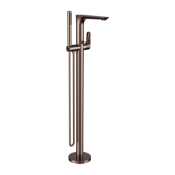Nero Bianca Freestanding Bath Mixer with Hand Shower