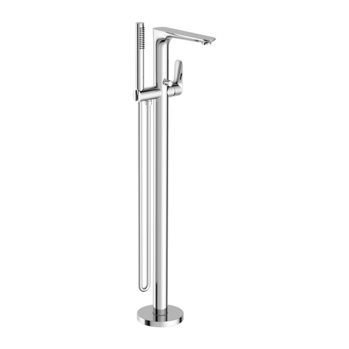 Nero Bianca Freestanding Bath Mixer with Hand Shower