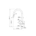 Nero Bianca Pull Out Sink Mixer With Vegie Spray Function
