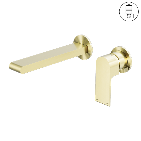 Nero Bianca Wall Basin/Bath Mixer Separate Back Plate