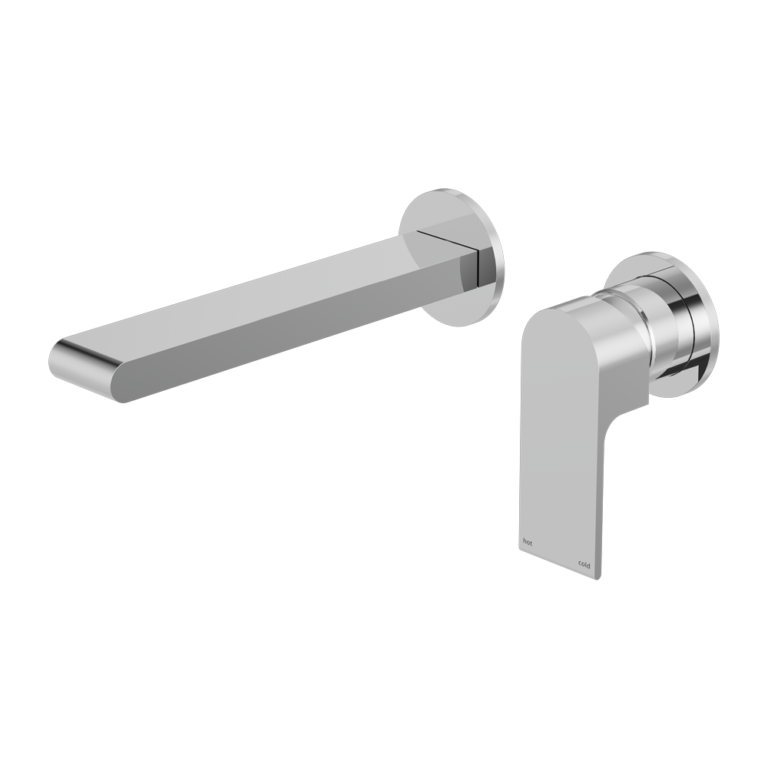 Nero Bianca Wall Basin/Bath Mixer Separate Back Plate