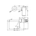 Nero Bianca Wall Basin/Bath Mixer Separate Back Plate