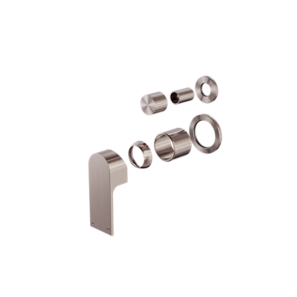 Nero Bianca Shower Mixer with Divertor Separate Back Plate Trim Kits