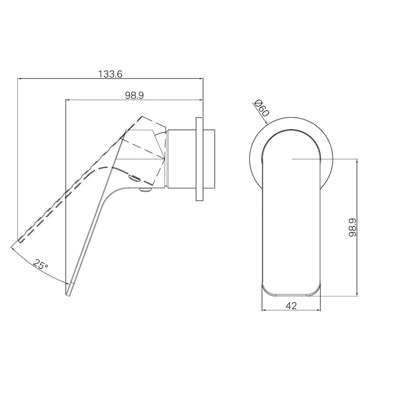 Nero Bianca Care Shower Mixer Plate Trim Kits