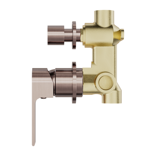 Nero Bianca Shower Mixer With Divertor Separate Back Plate