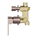 Nero Bianca Shower Mixer With Divertor Separate Back Plate