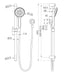 Nero Dolce II Rail Shower