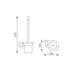 Nero Dolce Toilet Brush Holder