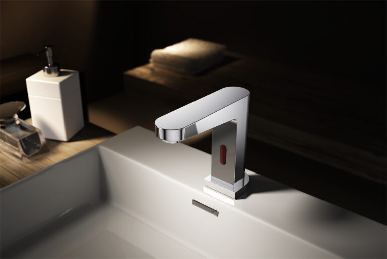 Nero Bianca Sensor Tap Chrome