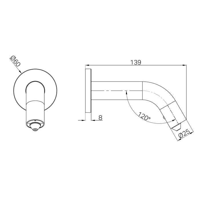 Nero Mecca Wall Mounted Sensor Soap Dispenser