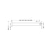 Nero Round Ceiling Arm 600mm Length