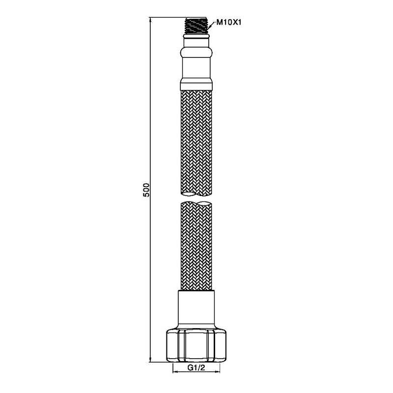 Nero Premium Flexible Mixer Tap Hose Pair