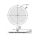 Nero Zen SS316L 300mm Round Shower Head