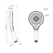 Nero Opal Hand Shower Gun Metal