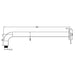 Nero Zen SS316L Round Shower Arm 400mm Length