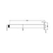 Nero Zen SS316L Round Ceiling Arm 300mm Length