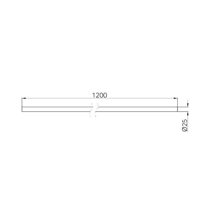 Nero Mecca Care Make Your Own 25mm Diameter Grab Rail 1200mm Length