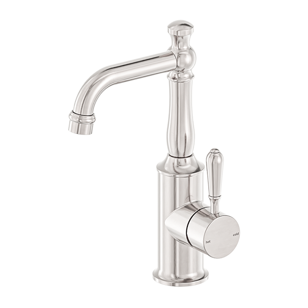 Nero York Basin Mixer with Metal Lever