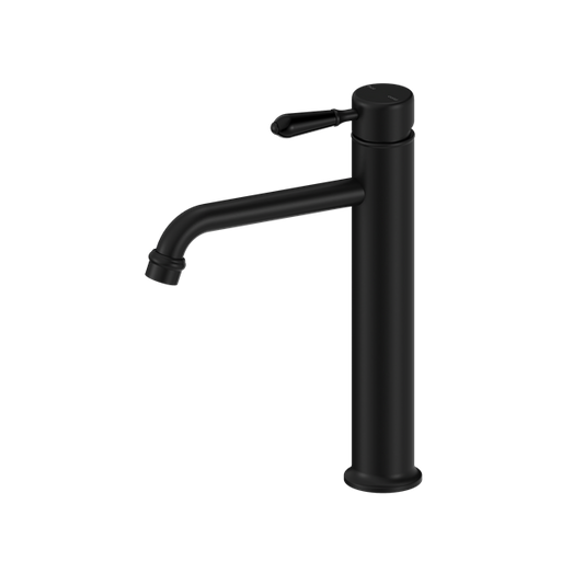 Nero York Straight Tall Basin Mixer with Metal Lever