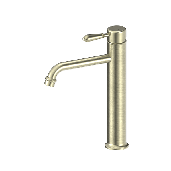 Nero York Straight Tall Basin Mixer with Metal Lever