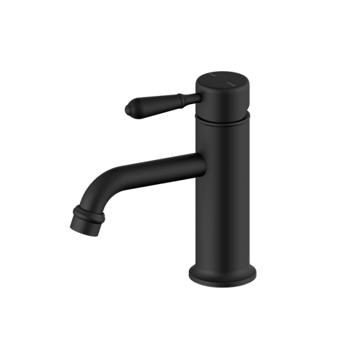 Nero York Straight Basin Mixer with Metal Lever