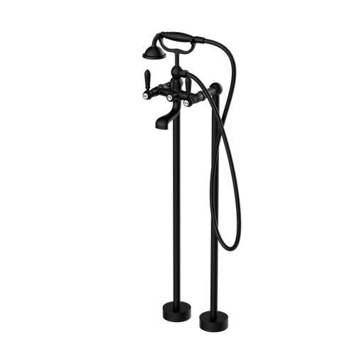 Nero York Freestanding Bath Set with Metal Hand Shower