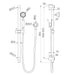 Nero York Shower Rail With Metal Hand Shower