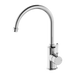 Nero York Kitchen Mixer Gooseneck Spout with White Porcelain Lever