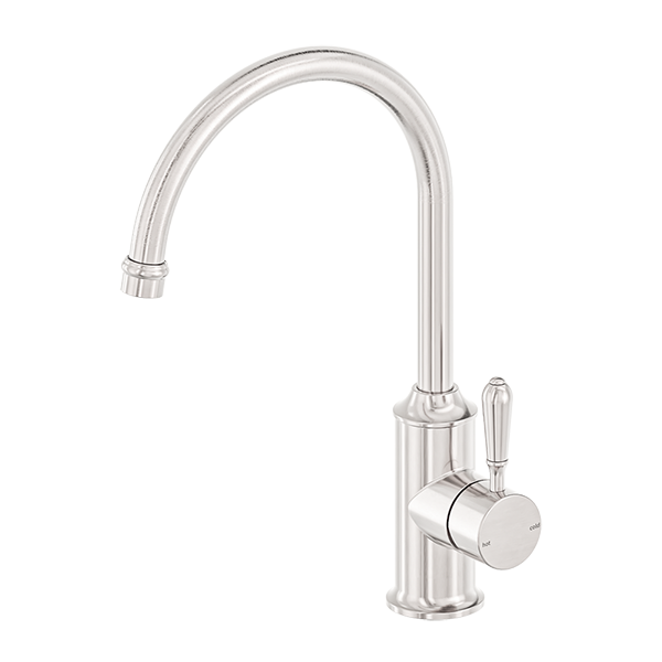 Nero York Kitchen Mixer Gooseneck Spout with Metal Lever