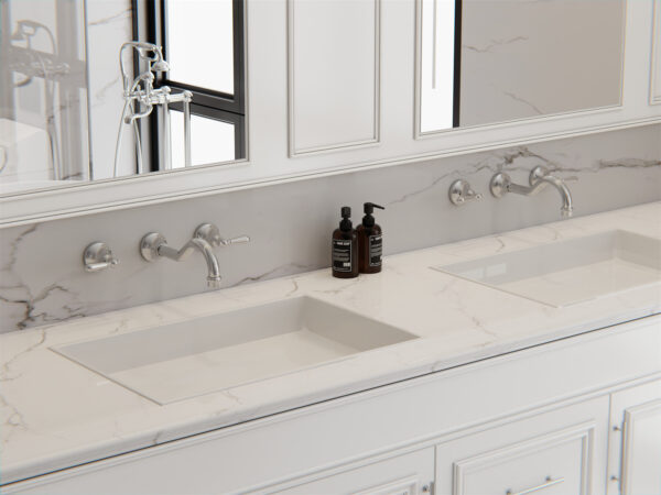 Nero York Wall Basin Set with Metal Lever