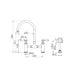 Nero York Bridge Kitchen Set With Hand Spray