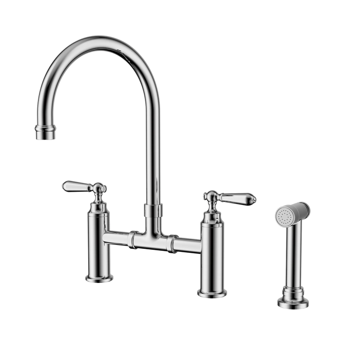 Nero York Bridge Kitchen Set With Hand Spray