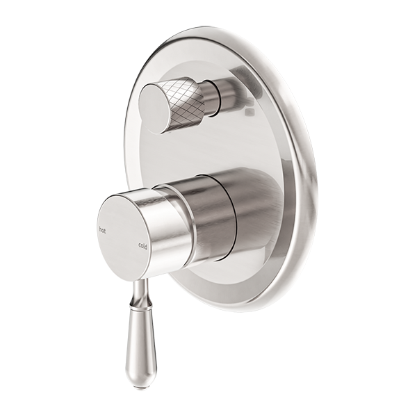 Nero York Shower Mixer with Divertor with Metal Lever