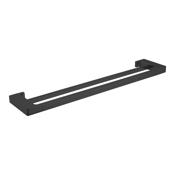 Nero Pearl Double Towel Rail