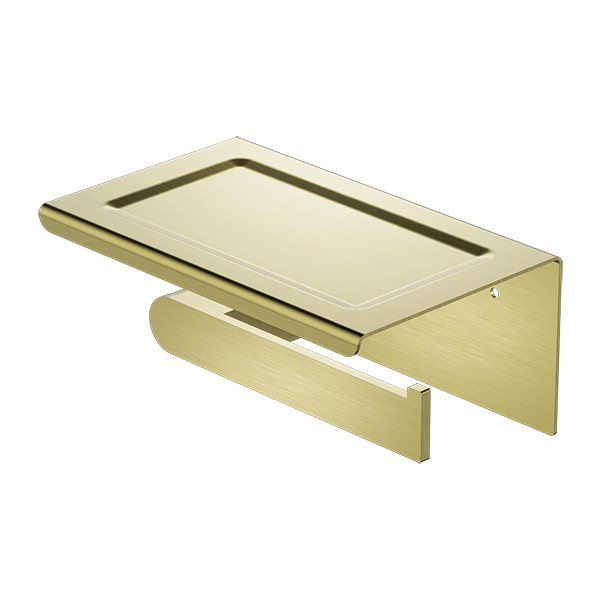 Nero Bianca Toilet Roll Holder with Phone Holder