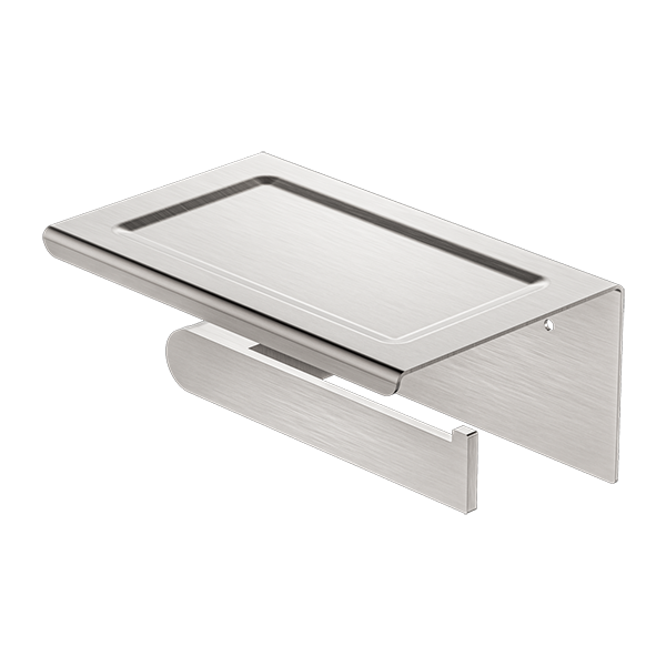 Nero Bianca Toilet Roll Holder with Phone Holder