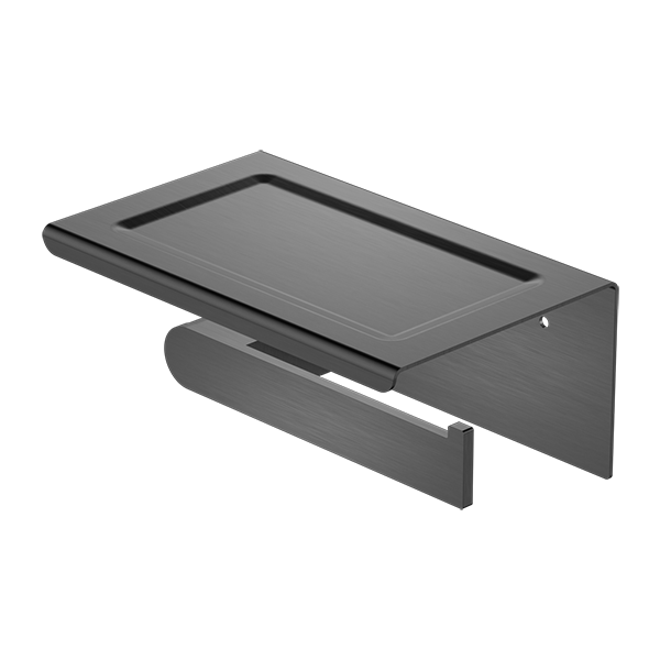 Nero Bianca Toilet Roll Holder with Phone Holder