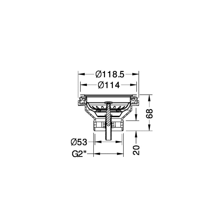 Nero Kitchen Sink Basket Waste