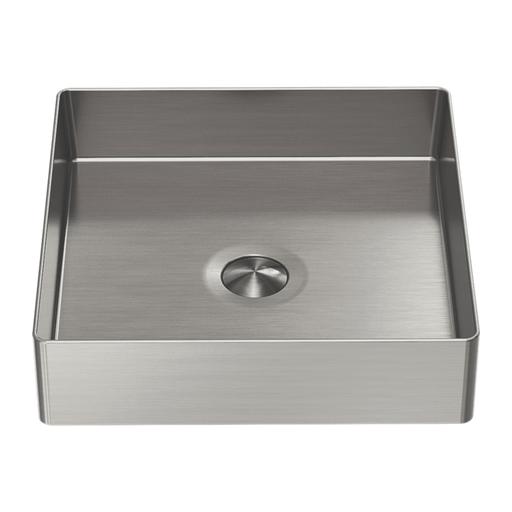 Nero Opal Square 400mm Stainless Steel Basin