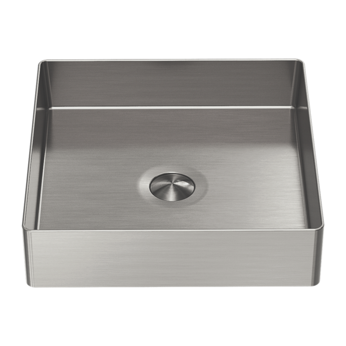 Nero Opal Square 400mm Stainless Steel Basin