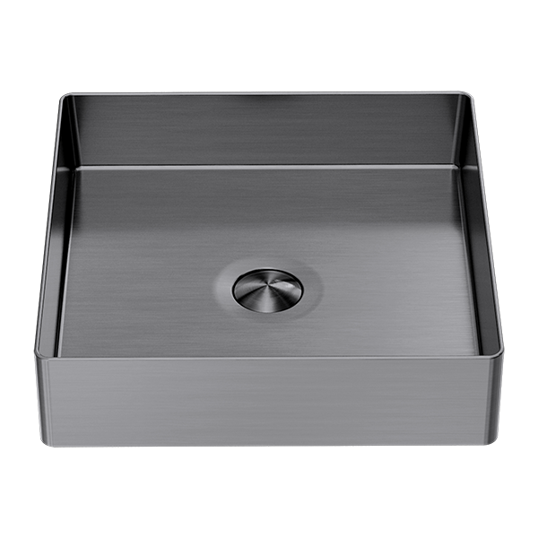 Nero Opal Square 400mm Stainless Steel Basin