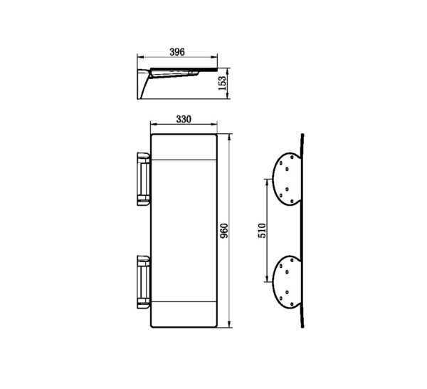 Nero Mecca Care Shower Seat 960x330mm