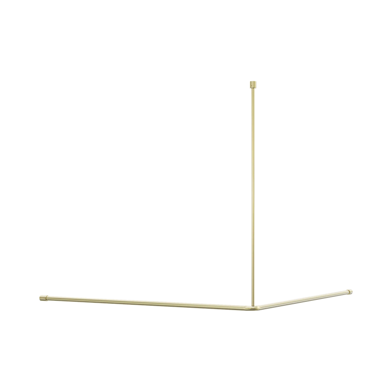 Nero Mecca Care Curtain Rail 1200x1200mm 90 Degree